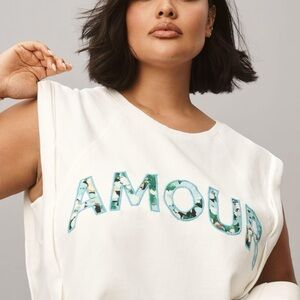Anthropologie Amour Muscle Tee XS NWT